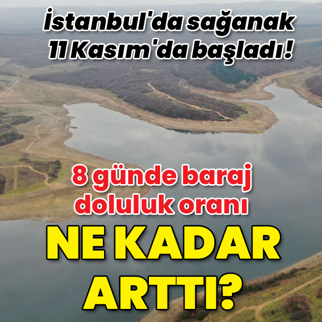 1 haftada barajların doluluk oranı ne kadar arttı?