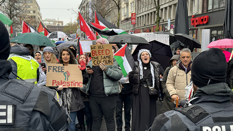 Avrupa'da Filistin'e destek gösterileri