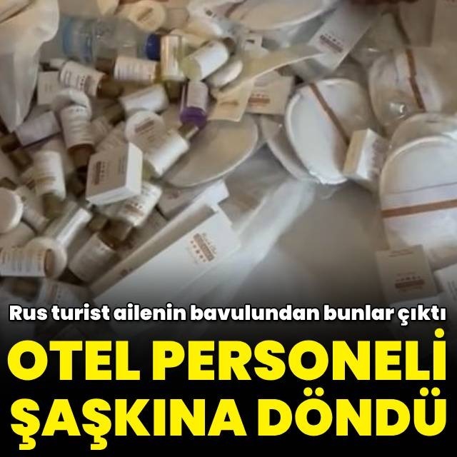 Rus ailenin bavulundan bunlar çıktı