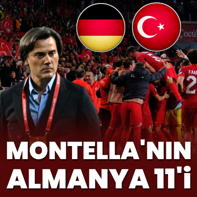 Berlin'de dev randevu! Montella'nın 11'i