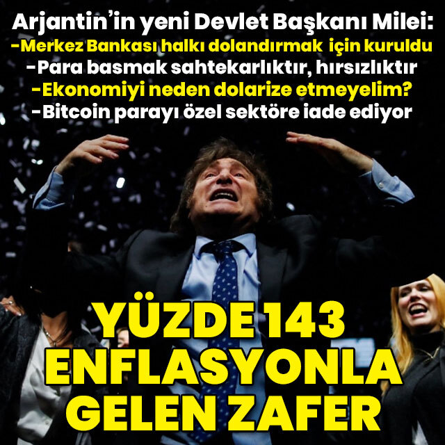 Yüzde 143 enflasyonla gelen zafer