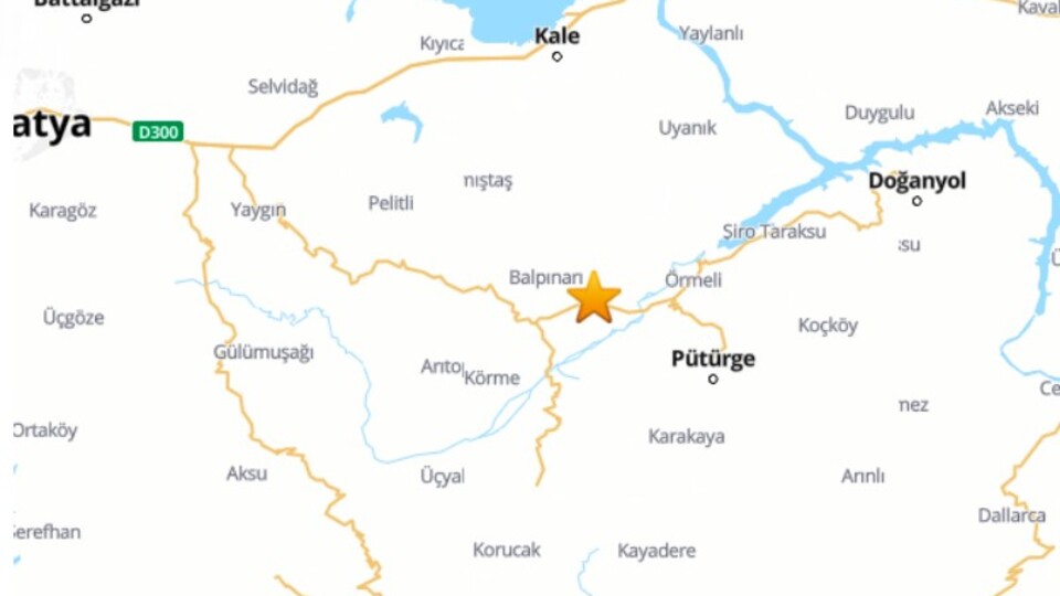 Malatya'da 4.5 büyüklüğünde deprem!