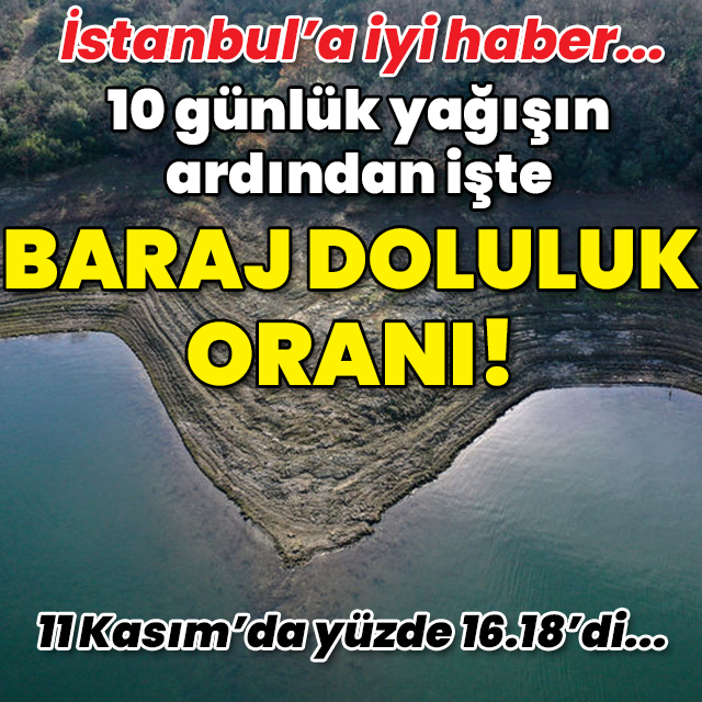 İstanbul'a iyi haber! 10 günlük sağanakla barajlarda son durum...