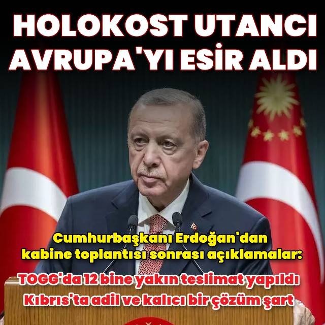 Cumhurbaşkanı Erdoğan'dan açıklamalar
