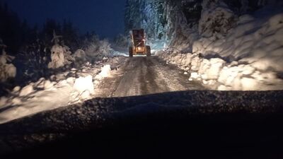 Kastamonu'da kar yağışı etkili oluyor