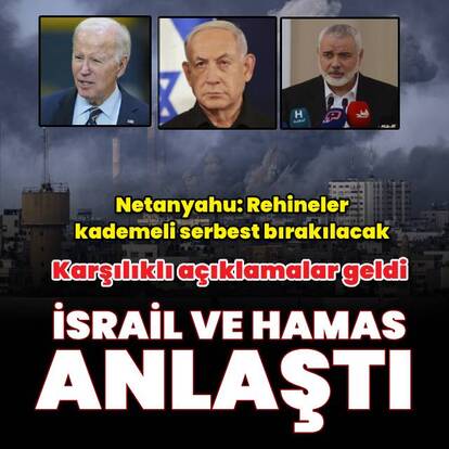 İsrail ve Hamas rehine takasında anlaştı