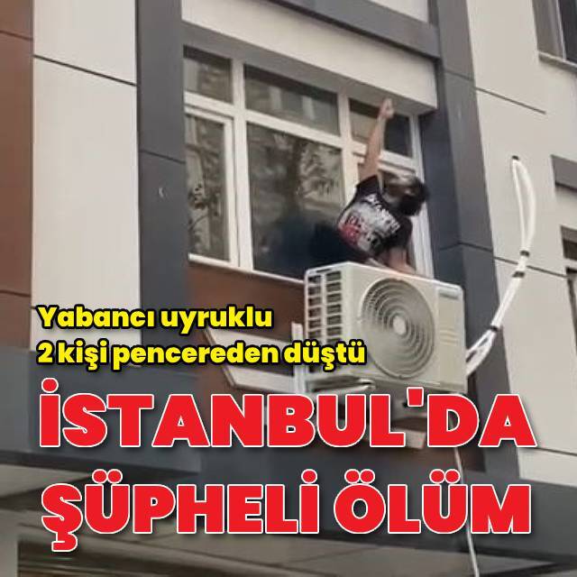 Küçükçekmece'de iki kişi üçüncü kattan düştü: 1 ölü