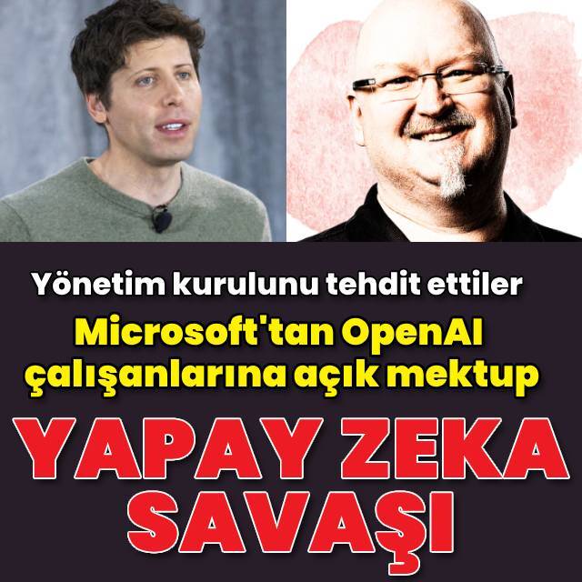 Microsoft, OpenAl'dan istifa etmeyi düşünenleri işe alacak