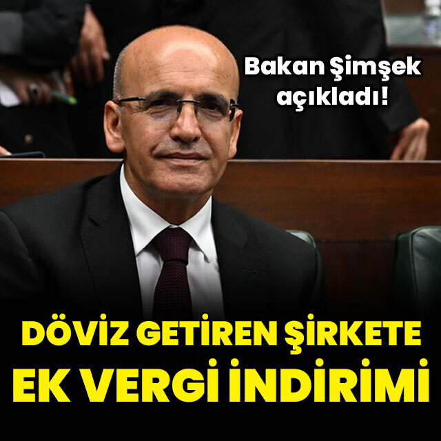 Döviz getiren şirketlere ek vergi indirimi