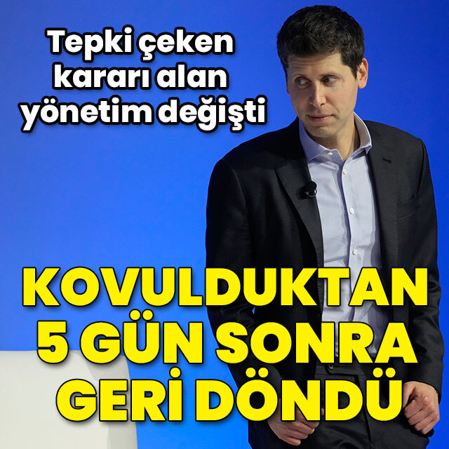 OpenAI'da CEO krizi çözüldü