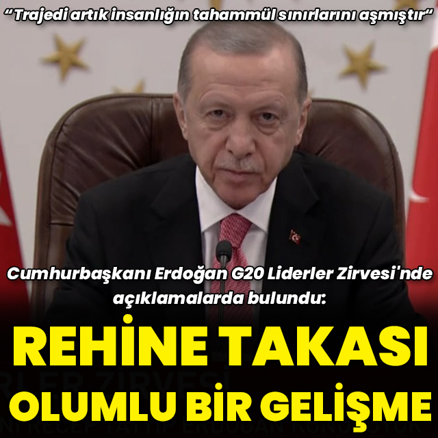 "Rehine takası olumlu bir gelişme"