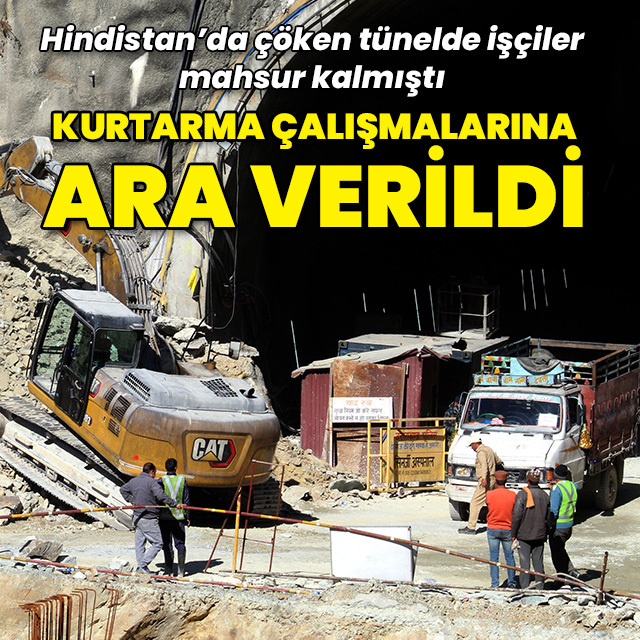 Mahsur kalanları kurtarma çalışmalarına ara verildi