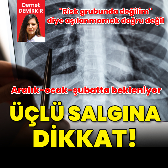 Üçlü enfeksiyon grip, RSV ve Covid-19'a dikkat!