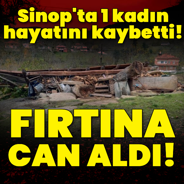 Fırtına Sinop'ta can aldı!