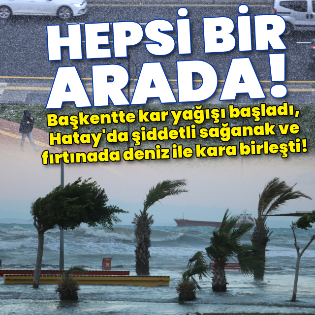 Başkent Ankara'da kar yağışı başladı!