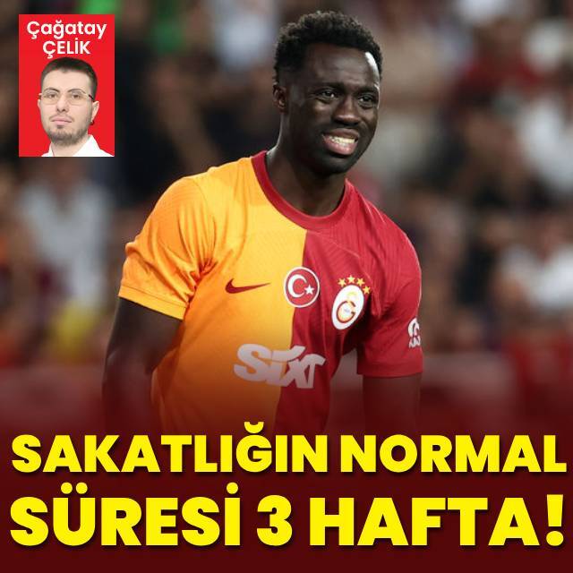Sakatlığın normal süresi 3 hafta!