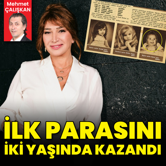 İlk parasını iki yaşında kazandı