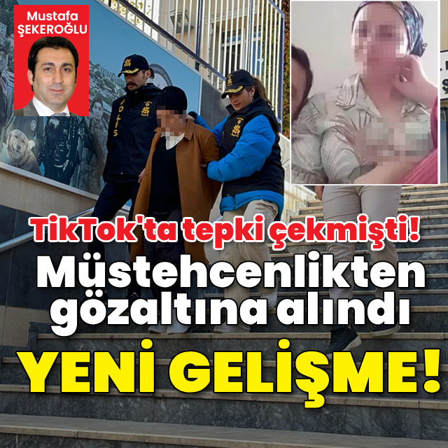 TikTok'ta göğüs dekoltesi vermişti! Müstehcenlikten gözaltında!