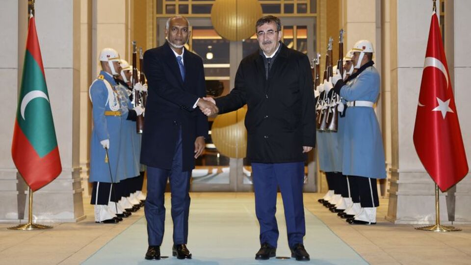 Cumhurbaşkanı Yardımcısı Yılmaz, Maldivler Cumhurbaşkanı Muizzu'yla görüştü