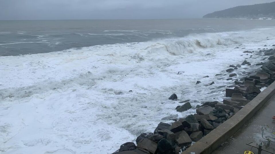 Sahilde odun toplarken dalgalara kapıldı!