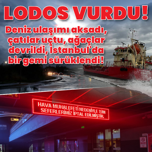 Çok sayıda kenti lodos vurdu!