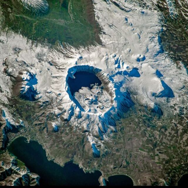 NASA astronotu kaydetti... Uzaydan Nemrut!