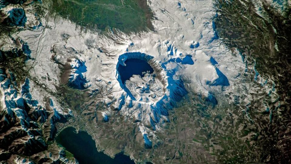 NASA astronotu kaydetti... Uzaydan Nemrut!