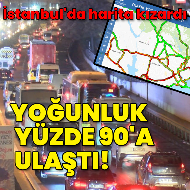 İstanbul'da trafik felç oldu!