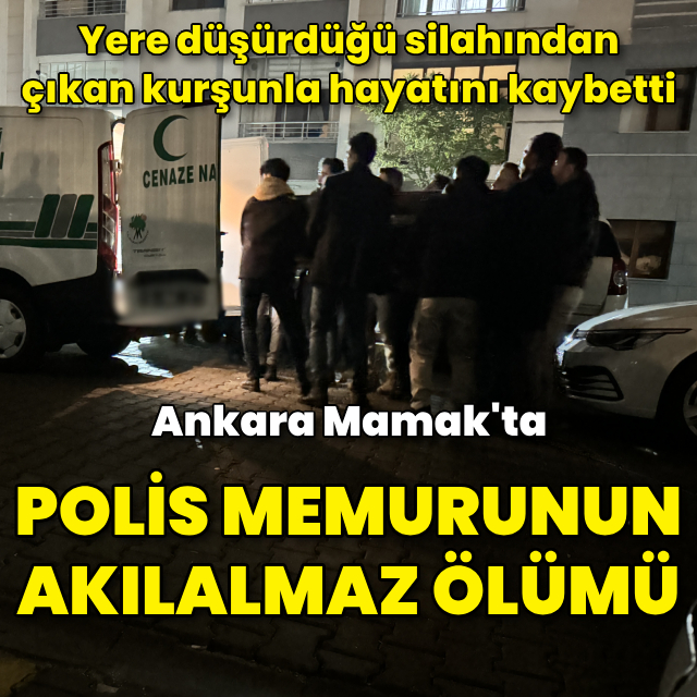 Ankara'da polis memurunun akılalmaz ölümü!