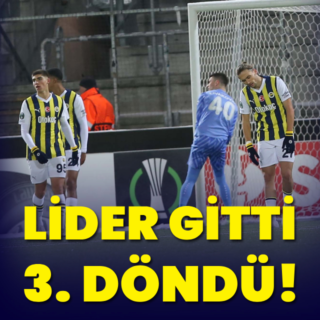 Lider gitti, üçüncü döndü
