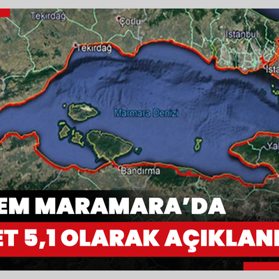 AFAD: Marmara'da 5,1 büyüklüğünde deprem meydana geldi!