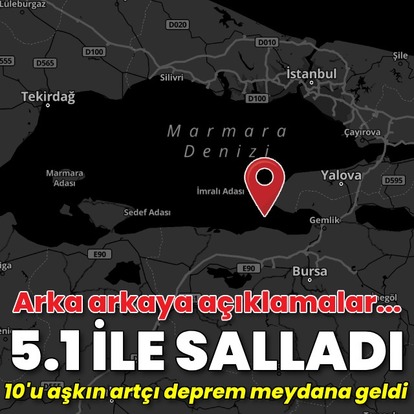 Gemlik'te 5.1 büyüklüğünde deprem!