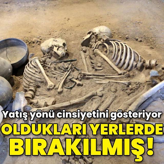 Yatış yönü cinsiyetini gösteriyor... 3 bin 200 yıllık!