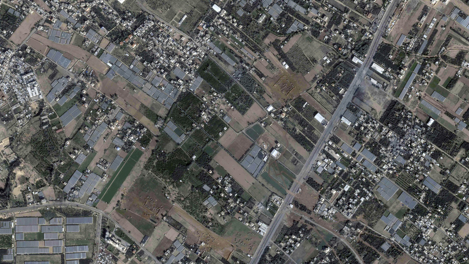 New York Times Gazze'den uydu görüntülerini paylaştı