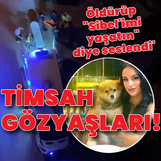 Timsah gözyaşları! Öldürüp "Sibel'imi yaşatın" diye seslendi