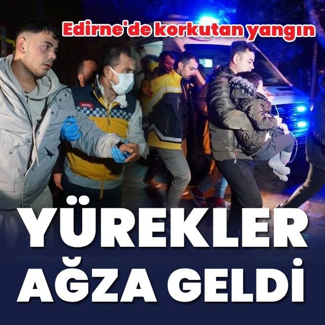 Edirne'deki yangın söndürüldü