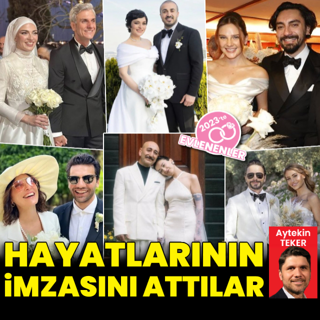 2023'te evlenen ünlü isimler
