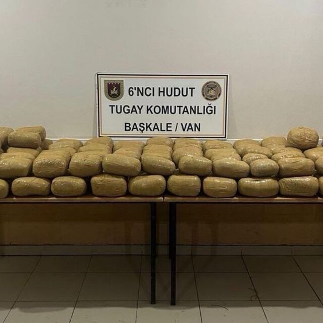 Van sınırında uyuşturucu ele geçti