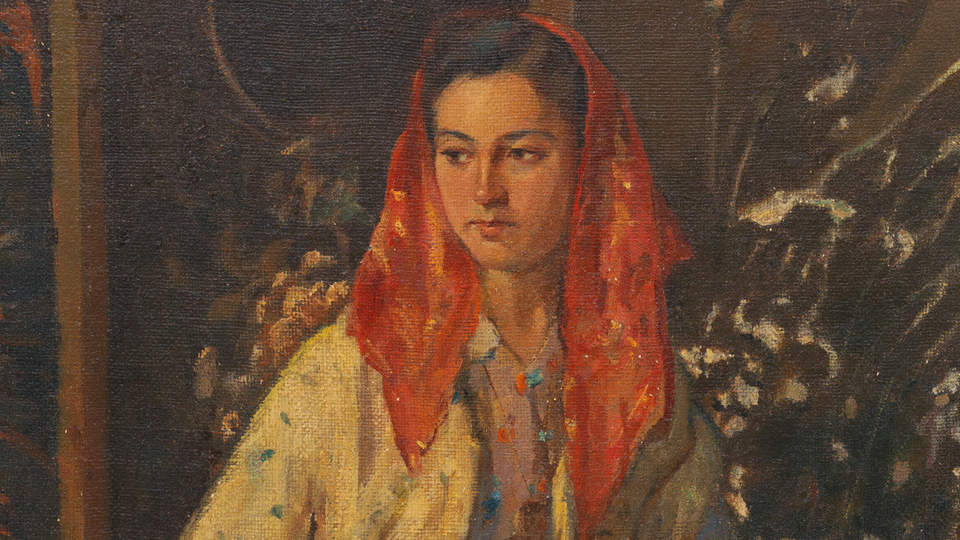 Resim Heykel Müzesi'nde 'Mavi Şalvarlı Kız' dile geliyor