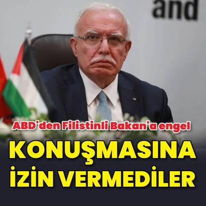 ABD, Filistinli Bakan'ın açıklama yapmasına izin vermedi