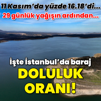 Dünkü sağanağın ardından... Baraj doluluk oranı ne oldu?