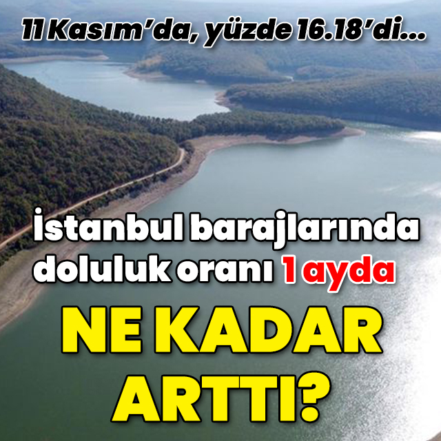 İSKİ, 1 aylık artışı açıkladı! 30 günde baraj doluluk oranı ne kadar arttı?