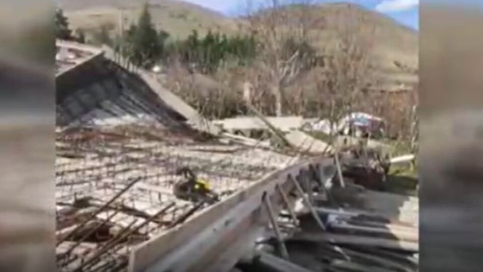 Kayseri'de inşaat çöktü: 3 yaralı