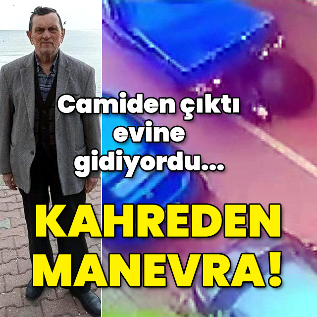 Camiden çıktı, evine gidiyordu! Öldüren manevra!