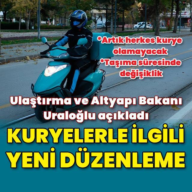 Kuryelerle ilgili yönetmelik değişikliği geliyor