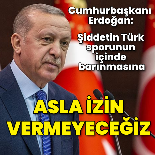 Cumhurbaşkanı Erdoğan'dan hakem saldırısına sert tepki!