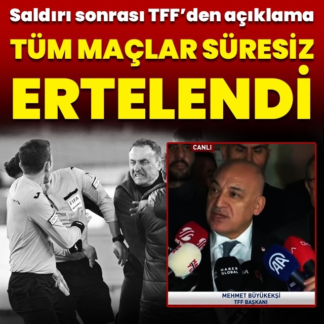 Tüm ligler süresiz olarak ertelendi!