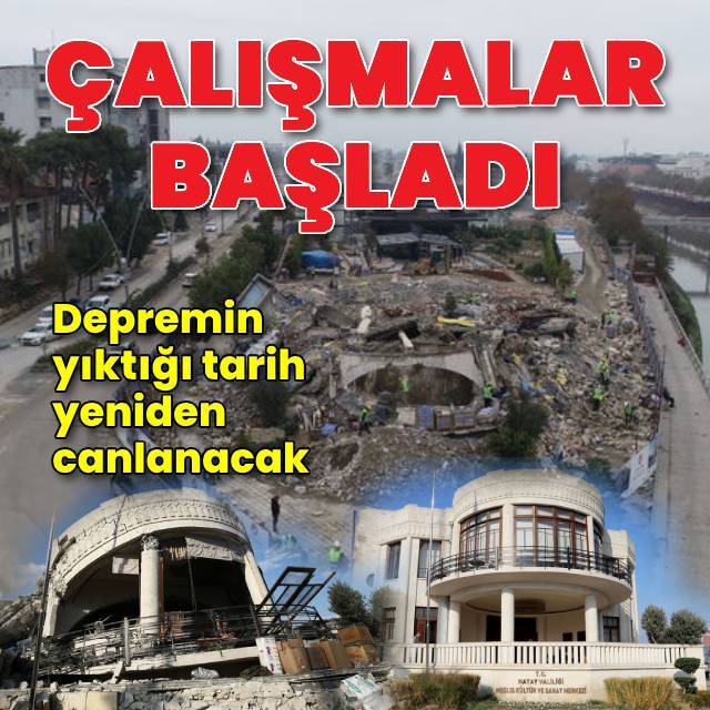 Depremin yıktığı tarih yeniden canlanacak