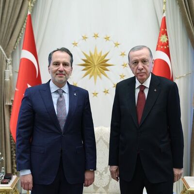 Cumhurbaşkanı Erdoğan, Erbakan'ı kabul etti