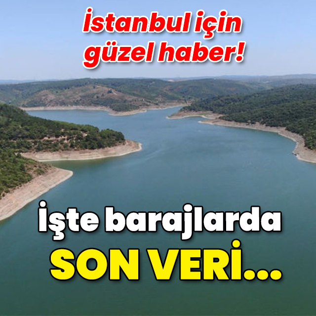 İstanbul için güzel haber! İşte barajlarda son veri!